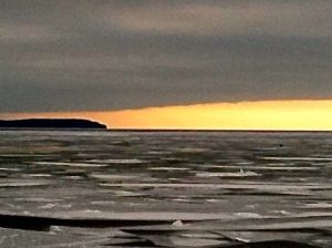 Sunset from the ferry