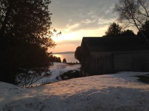 spring sunset on W.I.